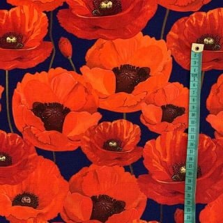 Outdoor decoration fabric teflon POPPY GARDEN