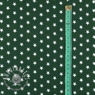 Tessuto di cotone Petit stars dark green