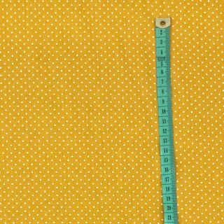 Cotton fabric Petit dots ochre