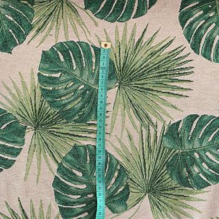 Decoration fabric GOBELIN TROPICAL LEAVES JUNGLE