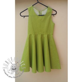 Tessuto di cotone Petit dots lime