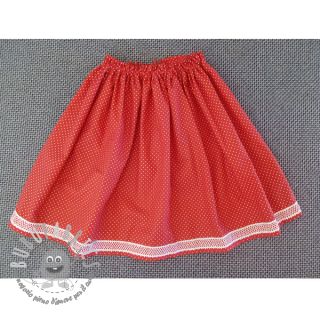 Tessuto di cotone Petit dots red