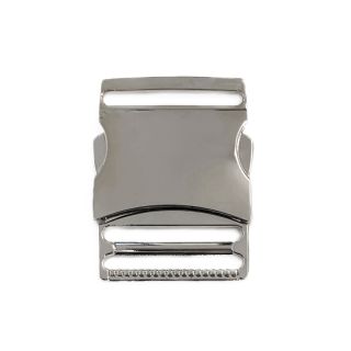 Metal Side Release Buckle 40 mm silver