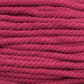 Cotton cord 12 mm fuchsia