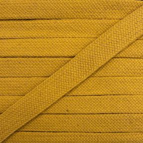 Cotton cord flat 17 mm ochre