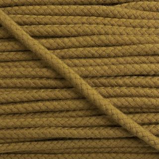 Cotton cord 8 mm golden brown