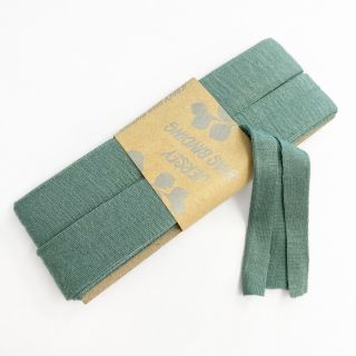 Bias binding elastic viscose - 3 m pine green