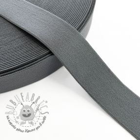 Elastico liscio 3 cm dark grey