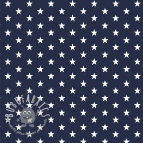 Tessuto di cotone Petit stars navy