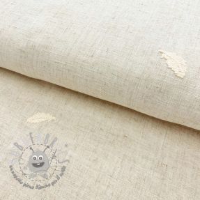 Viscosa con lino embroidery natural