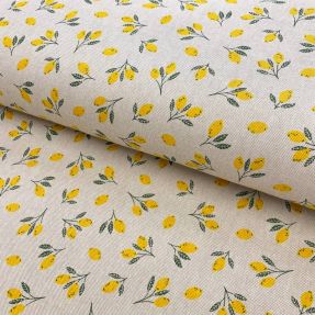 Decoration fabric Linenlook Little citrus fruits