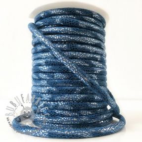 Cordoncino in tessuto scamosciato Glitter blue