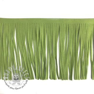 Frange 12 cm suede lime