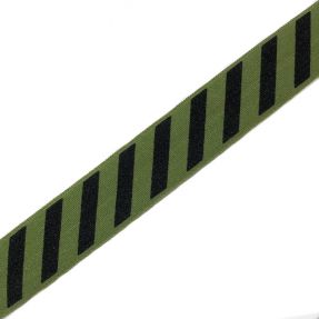 Bias binding elastic STRIPE 20 mm army