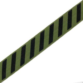 Bias binding elastic STRIPE 20 mm army