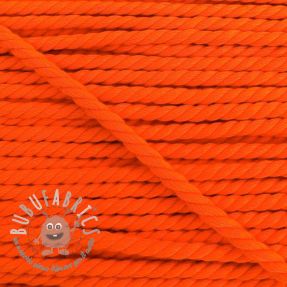 Cordino di cotone ritorto 5 mm neon orange