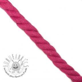 Cordino di cotone ritorto 2,5 cm fuchsia