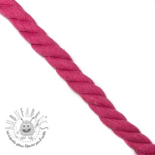 Cordino di cotone ritorto 2,5 cm fuchsia