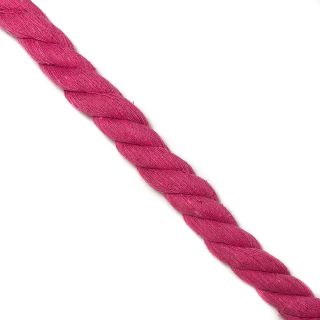 Cotton cord 2,5 cm fuchsia