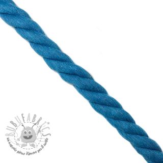 Cordino di cotone ritorto 2,5 cm aqua