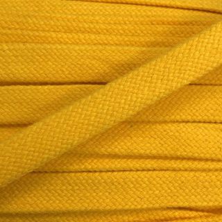 Cotton cord flat 20 mm yellow