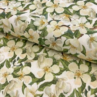 Decoration fabric Blossom white digital print