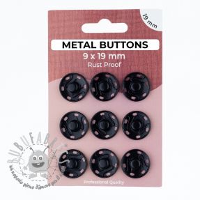 Bottone a pressione METAL 19 mm black