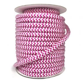 Twisted cord ZIG ZAG fuchsia