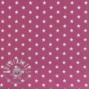 Tessuto di cotone Petit stars mauve