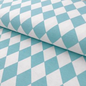 Decoration fabric Diamonds pastel blue