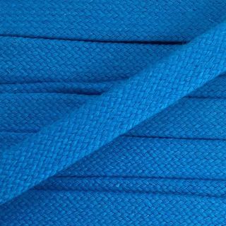 Cotton cord flat 20 mm blue