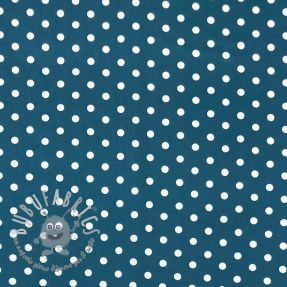 Tessuto di cotone Dots indigo