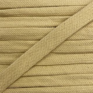 Cotton cord flat 17 mm light yellow