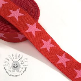 Nastro Stars red/pink