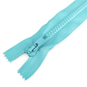 Plastic Jacket Zipper open-end 70 cm aqua