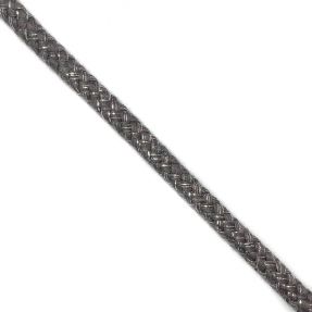 Lurex cord 10 mm dark grey