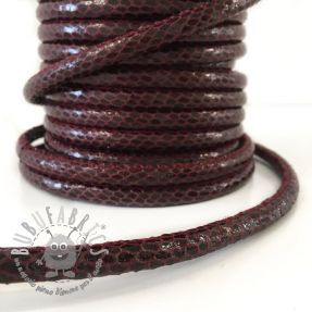 Lacci in pelle sintetica Snake bordeaux