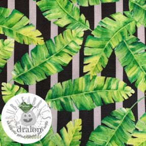 Tessuto decorativo con trattamento al teflon TROPICAL LEAF GARDEN