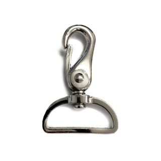 Metal Snap Hook 40 mm silver