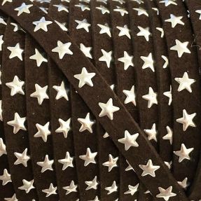 Suede cord Stars choco