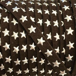 Suede cord Stars choco