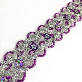 Nastro Sequin purple