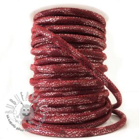 Cordoncino in tessuto scamosciato Glitter red