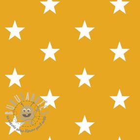 Tessuto di cotone Stars yellow