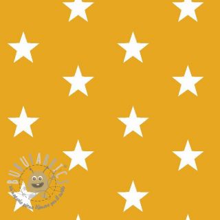 Tessuto di cotone Stars yellow