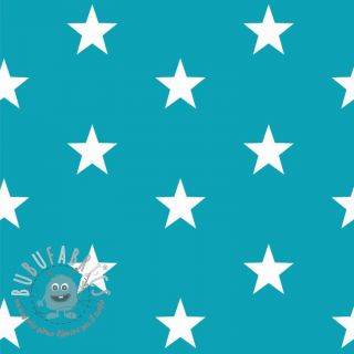 Tessuto di cotone Stars turquoise