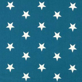 Cotton fabric Stars indigo