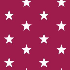 Cotton fabric Stars cerise