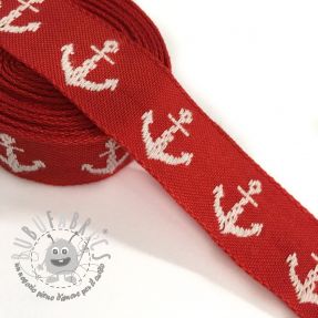 Nastro Anchor red/white