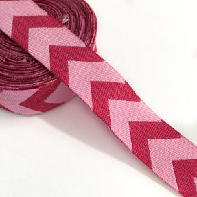 Ribbons Chevron fuchsia